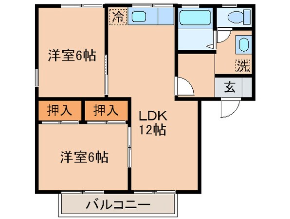 セジュ－ルＷＡＤＡの物件間取画像